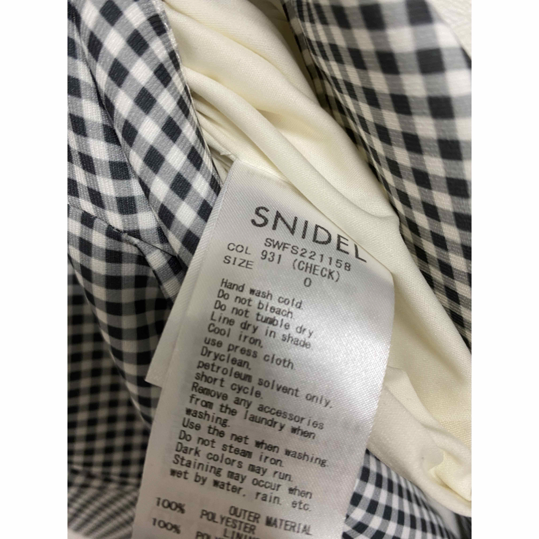 SNIDEL(スナイデル)のスナイデル　ギンガムチェックマーメイドスカート レディースのスカート(ロングスカート)の商品写真