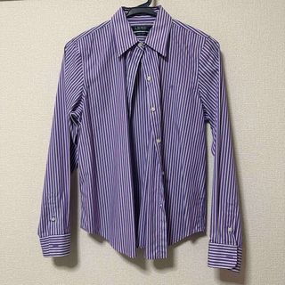 ラルフローレン(Ralph Lauren)のラルフローレン　ストライプ　シャツ　カットソー　レディース(シャツ/ブラウス(半袖/袖なし))