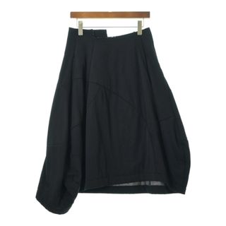 COMME des GARCONS - COMME des GARCONS コムデギャルソン ひざ丈スカート S 黒 【古着】【中古】