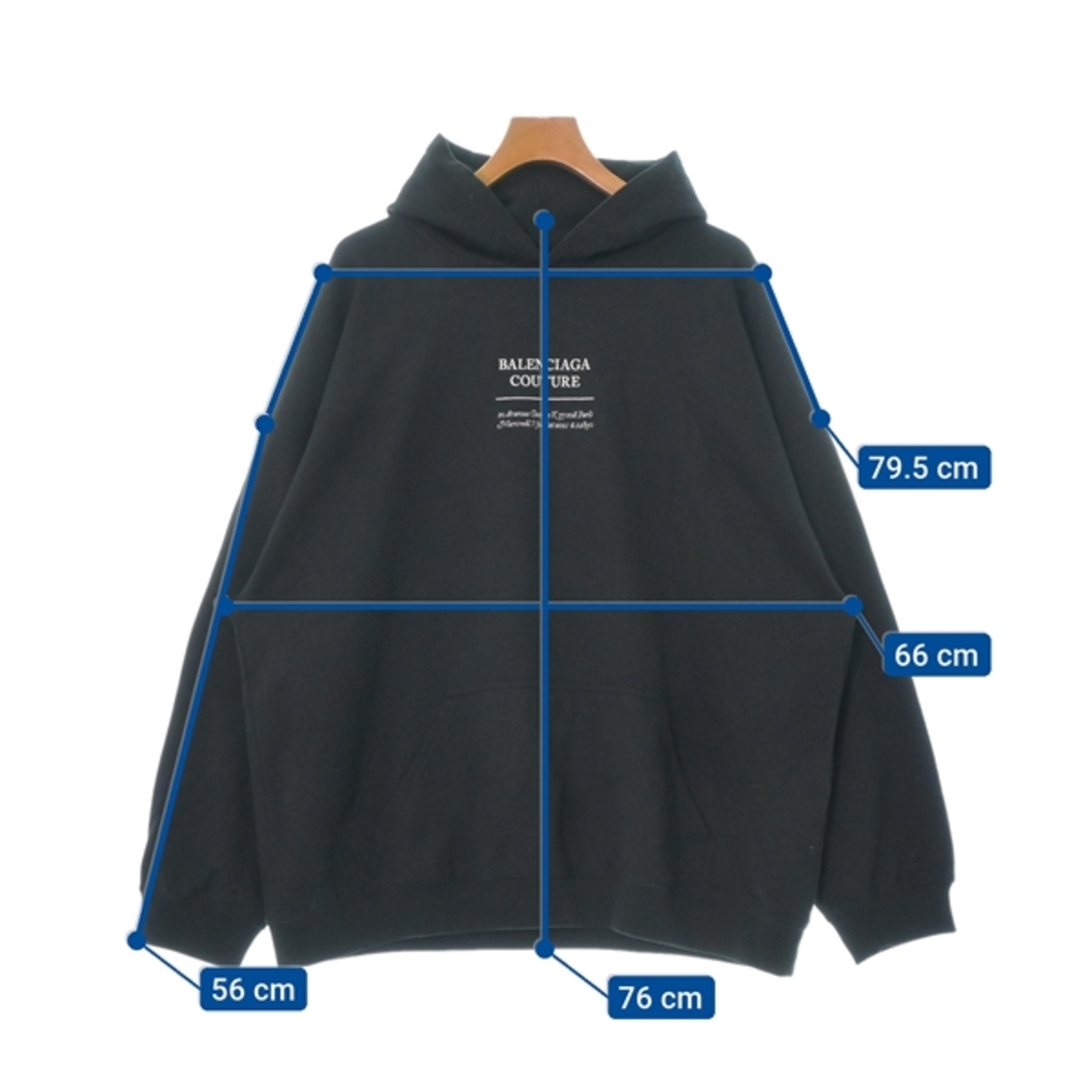 BALENCIAGA - BALENCIAGA バレンシアガ パーカー XXS 黒 【古着 BALENCIAGA - BALENCIAGA バレンシアガ パーカー XXS 黒 【古着