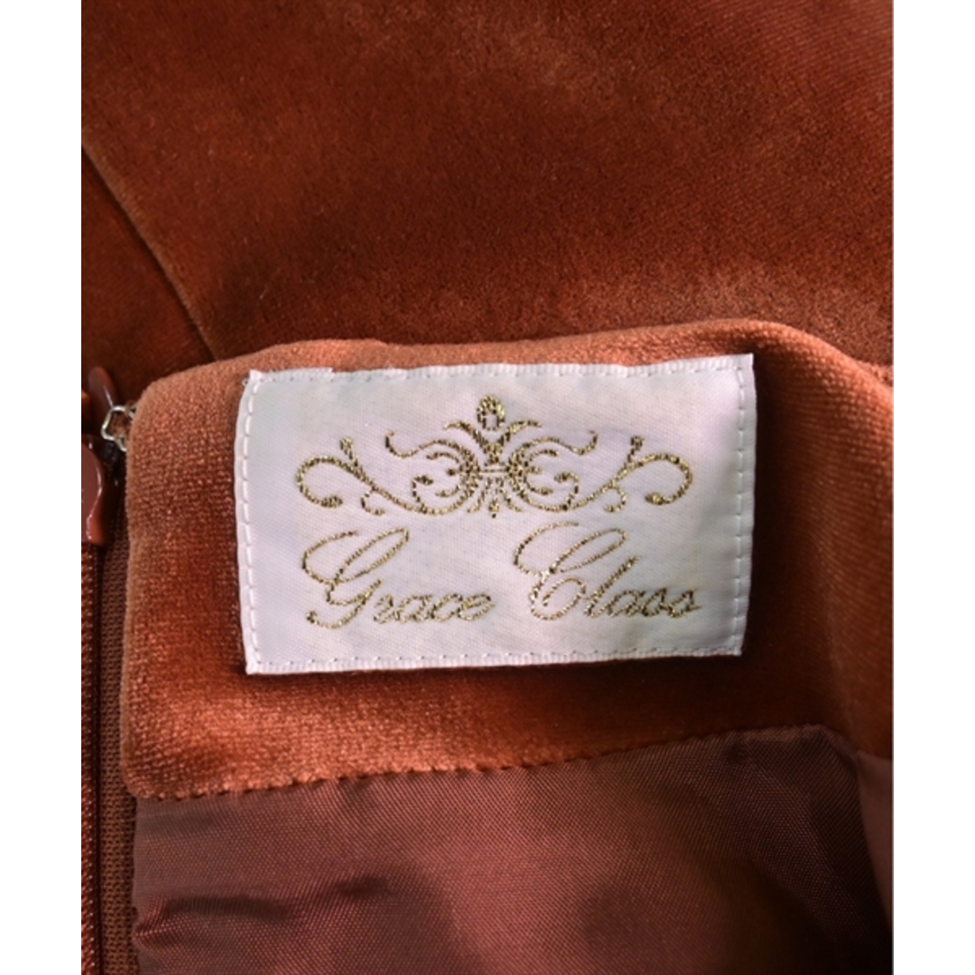 Grace Class(グレースクラス)のGRACE Class グレース　クラス ワンピース 38(M位) オレンジ系 【古着】【中古】 レディースのワンピース(ひざ丈ワンピース)の商品写真