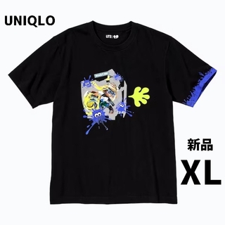 ユニクロ(UNIQLO)の新品　ユニクロ　スプラトゥーン3 UT グラフィックTシャツ　ブラック　XL(Tシャツ/カットソー(半袖/袖なし))