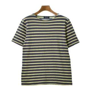 セントジェームス(SAINT JAMES)のSAINT JAMES Tシャツ・カットソー XS 紺x黄(ボーダー) 【古着】【中古】(カットソー(半袖/袖なし))