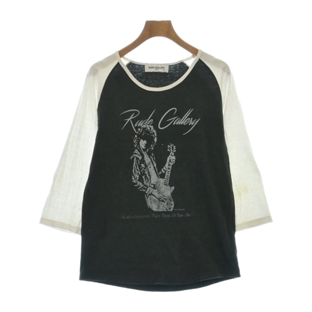 RUDE GALLERY(ルードギャラリー)のRUDE GALLERY Tシャツ・カットソー 2(M位) ダークグレーx白 【古着】【中古】 メンズのトップス(Tシャツ/カットソー(半袖/袖なし))の商品写真