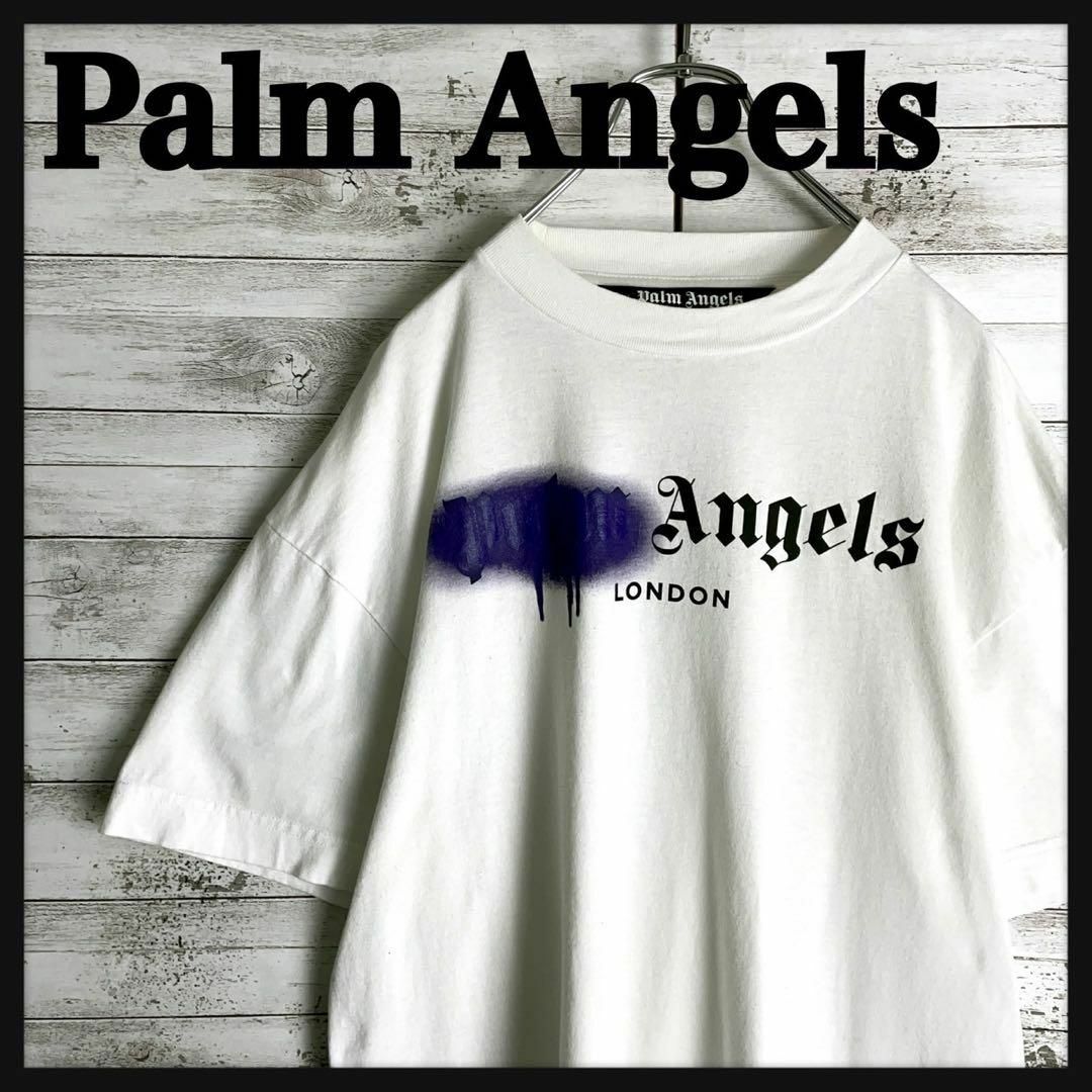 PALM ANGELS(パームエンジェルス)の9448【QRコード正規品確認済み】パームエンジェルス☆スプレーロゴtシャツ メンズのトップス(Tシャツ/カットソー(半袖/袖なし))の商品写真