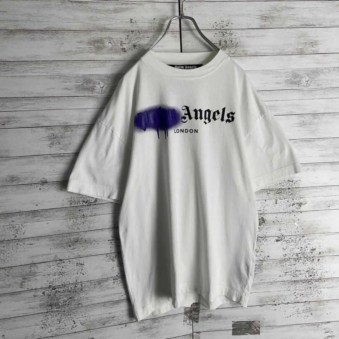 PALM ANGELS(パームエンジェルス)の9448【QRコード正規品確認済み】パームエンジェルス☆スプレーロゴtシャツ メンズのトップス(Tシャツ/カットソー(半袖/袖なし))の商品写真