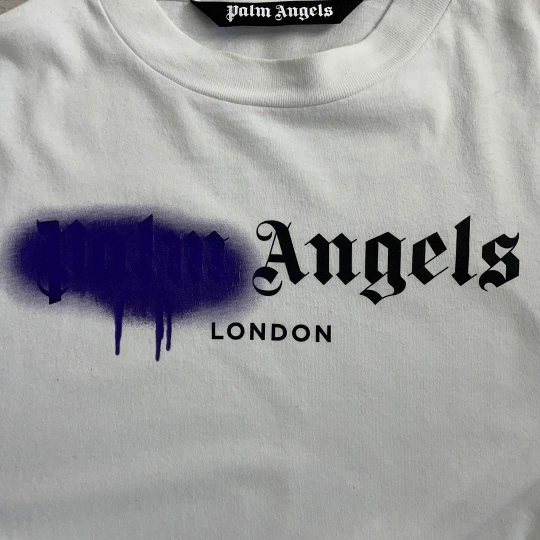 PALM ANGELS(パームエンジェルス)の9448【QRコード正規品確認済み】パームエンジェルス☆スプレーロゴtシャツ メンズのトップス(Tシャツ/カットソー(半袖/袖なし))の商品写真