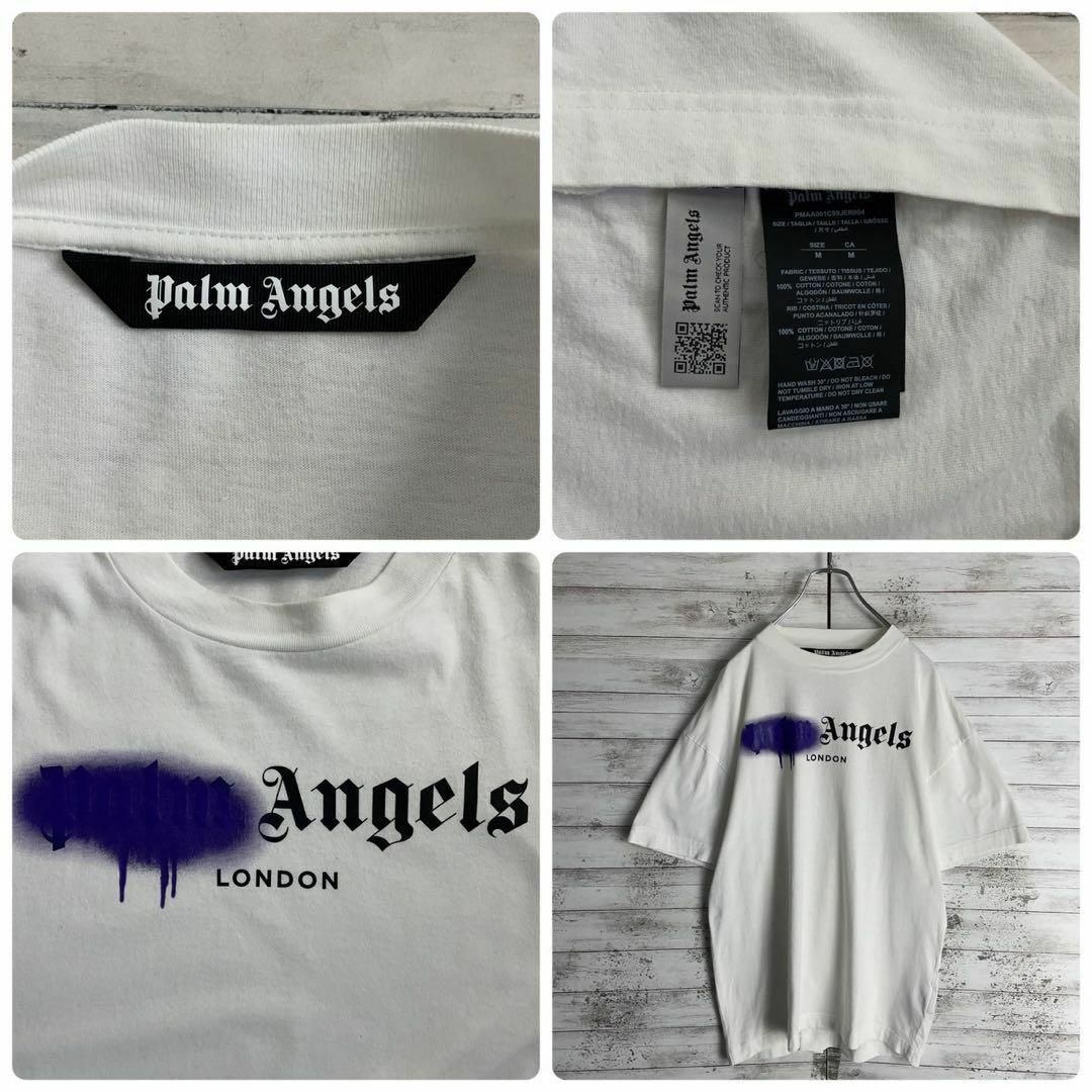 PALM ANGELS(パームエンジェルス)の9448【QRコード正規品確認済み】パームエンジェルス☆スプレーロゴtシャツ メンズのトップス(Tシャツ/カットソー(半袖/袖なし))の商品写真