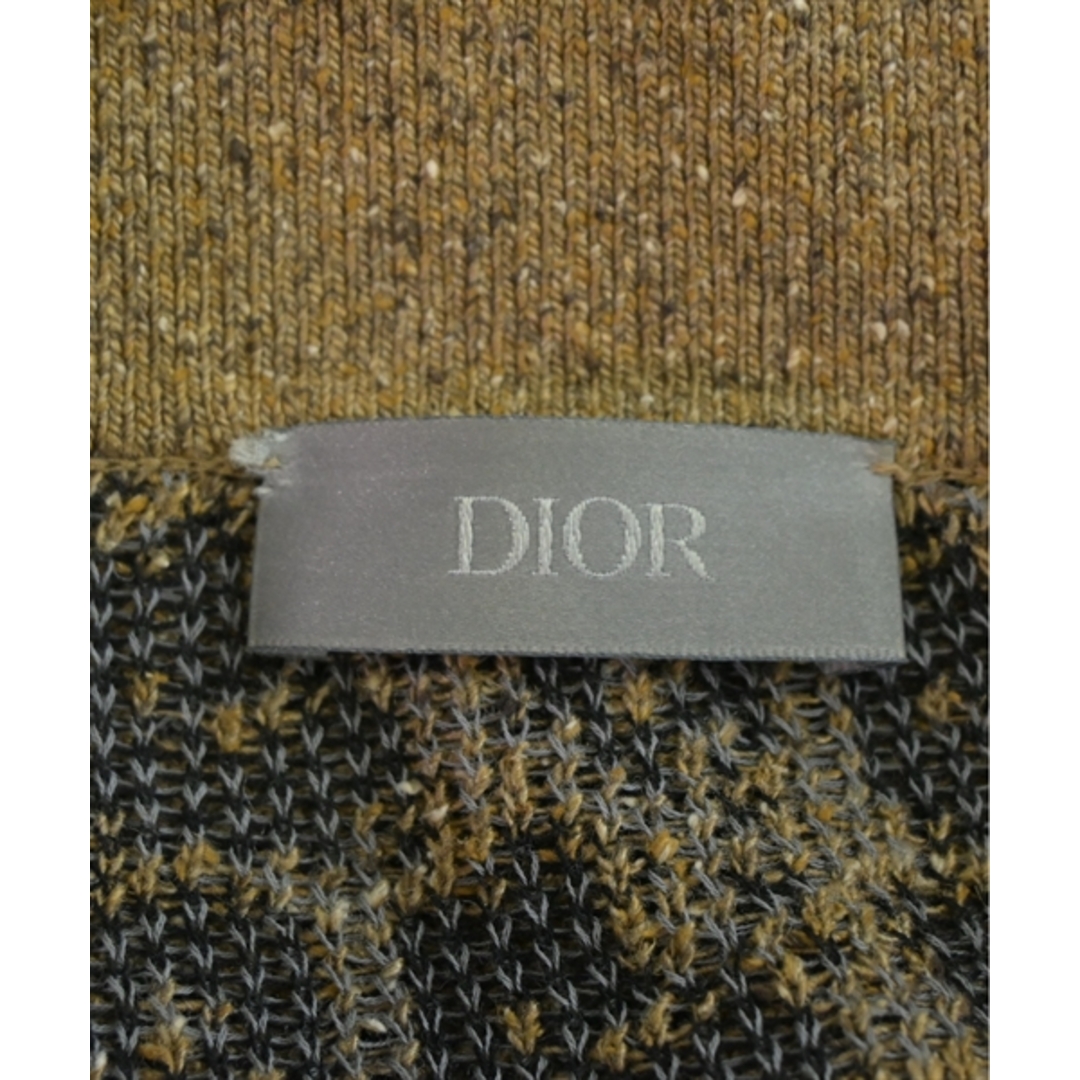 DIOR HOMME(ディオールオム)のDior Homme ニット・セーター M 茶x黒xグレー(総柄) 【古着】【中古】 メンズのトップス(ニット/セーター)の商品写真