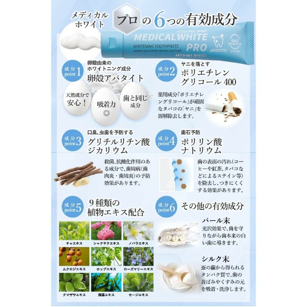 【最新】メディカルホワイト PRO プロ 45g1個☆薬用 ホワイトニング 国産 コスメ/美容のオーラルケア(歯磨き粉)の商品写真