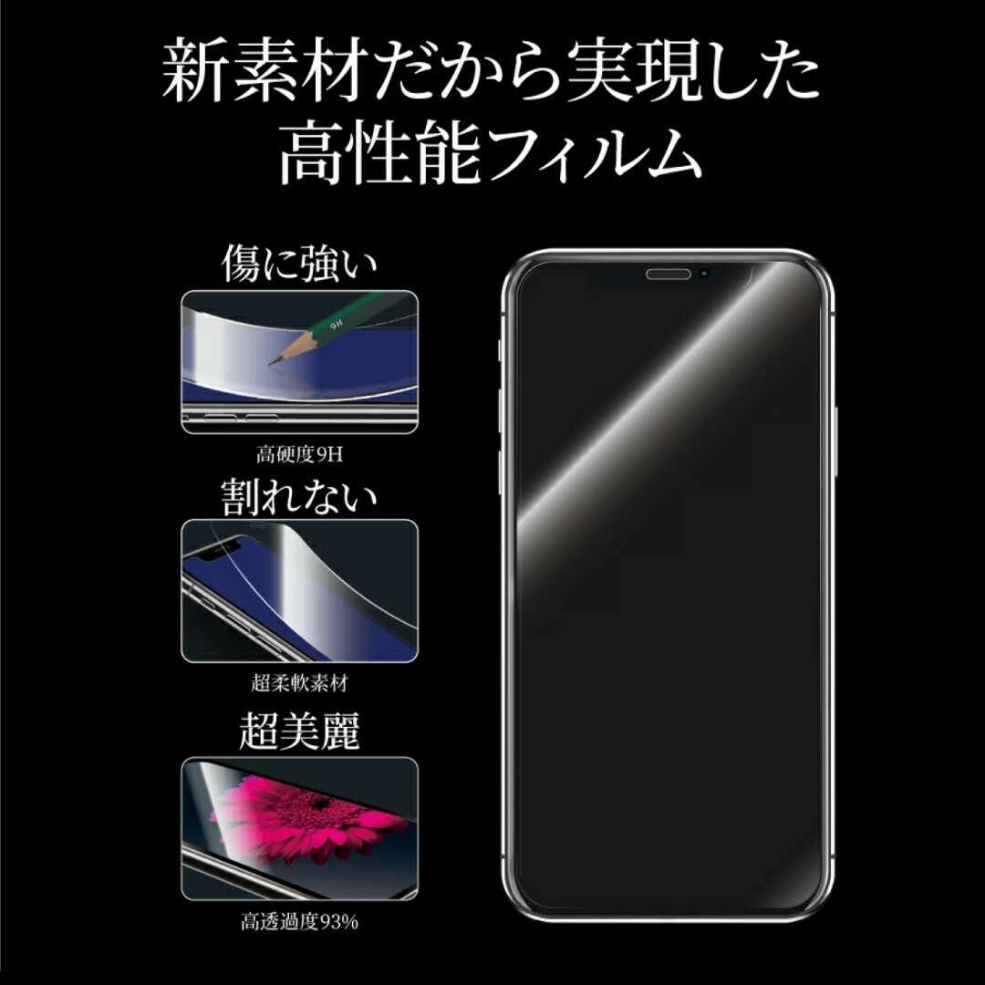 iPhone(アイフォーン)のiPhone11 ProMAX iPhoneXSMAX フィルム　9H 光沢 スマホ/家電/カメラのスマホアクセサリー(保護フィルム)の商品写真