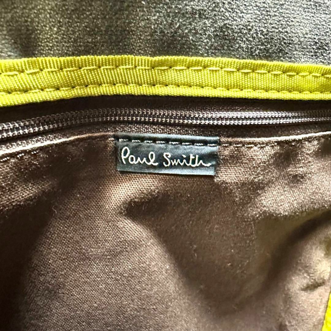 Paul Smith(ポールスミス)のポールスミス ショルダーバッグ　キャンバス　　フラップ　カーキ　肩掛け可能 メンズのバッグ(ショルダーバッグ)の商品写真
