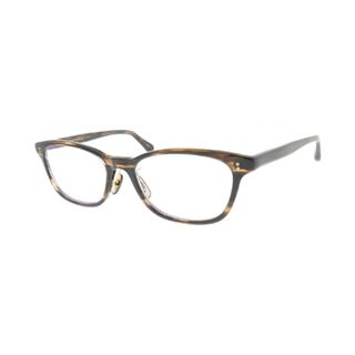 オリバーピープルズ(Oliver Peoples)のOLIVER PEOPLES オリバーピープルズ メガネ - 茶(総柄) 【古着】【中古】(サングラス/メガネ)