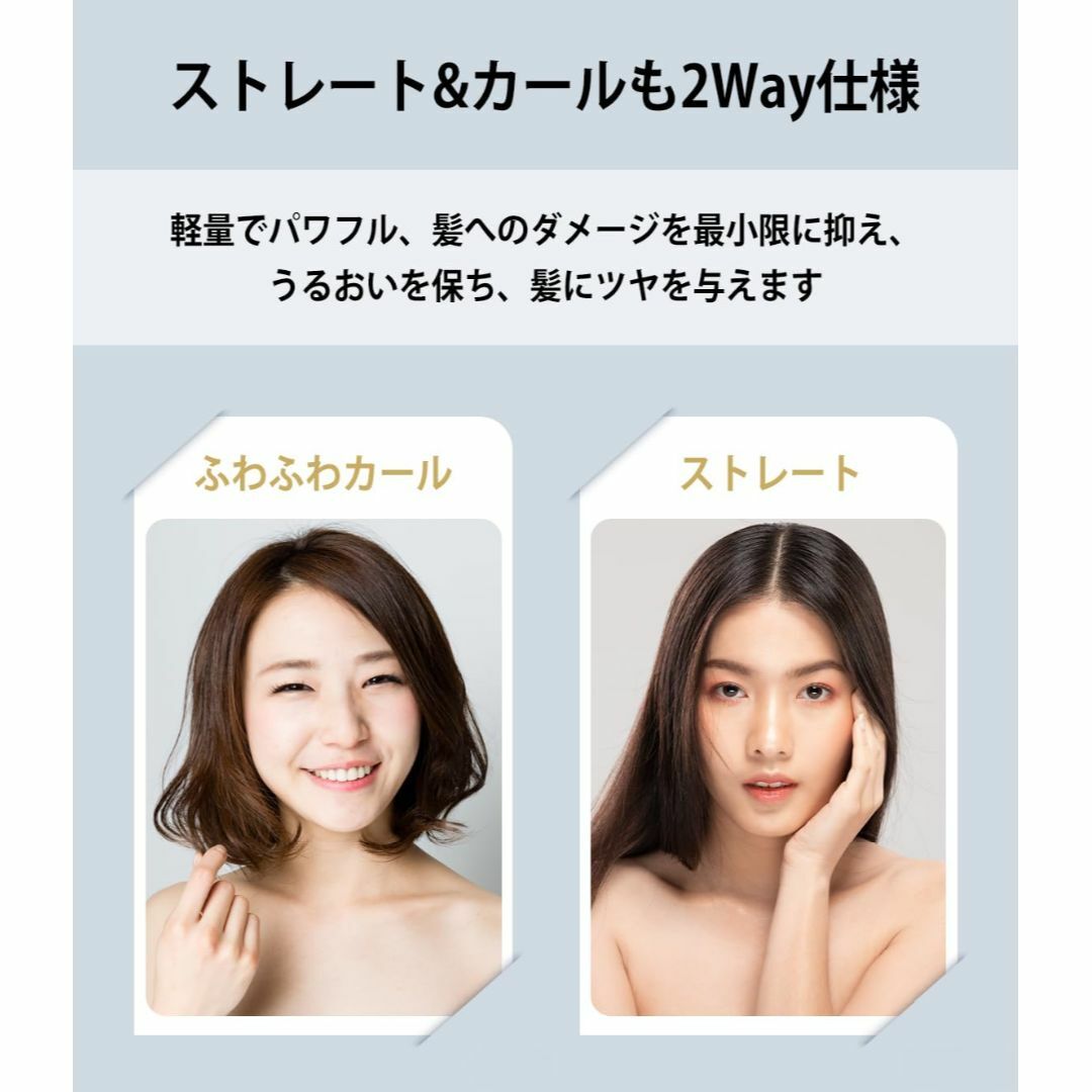 【色: Black】Terviiix セラミック ミニヘアアイロン 旅行用ストレ コスメ/美容のヘアケア/スタイリング(その他)の商品写真