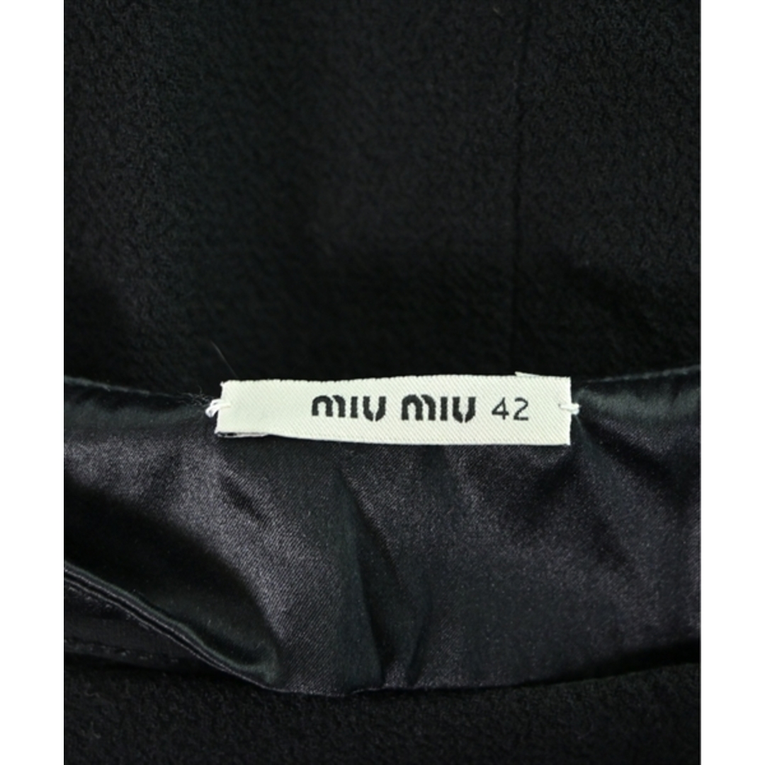 miumiu(ミュウミュウ)のMiu Miu ミュウミュウ ワンピース 42(M位) 黒 【古着】【中古】 レディースのワンピース(ひざ丈ワンピース)の商品写真