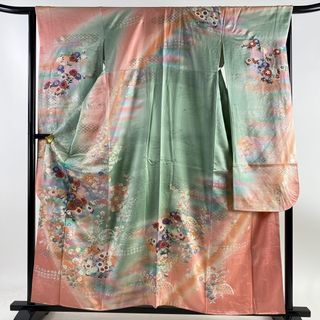 振袖 身丈158cm 裄丈64cm 正絹 優品 【中古】(着物)