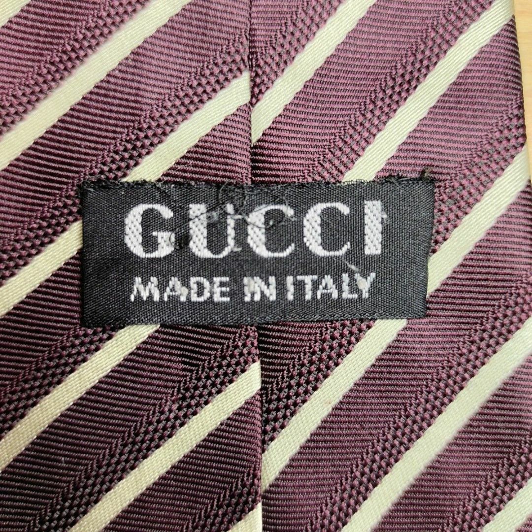 Gucci(グッチ)のClassic GUCCIネクタイ SILK100% ストライプ柄 006 メンズのファッション小物(ネクタイ)の商品写真