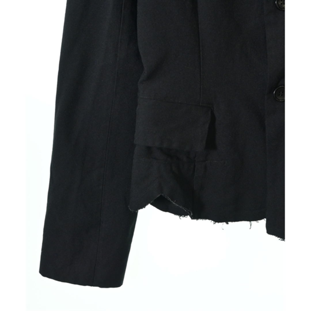 BLACK COMME des GARCONS(ブラックコムデギャルソン)のBLACK COMME des GARCONS カジュアルジャケット S 黒 【古着】【中古】 レディースのジャケット/アウター(テーラードジャケット)の商品写真