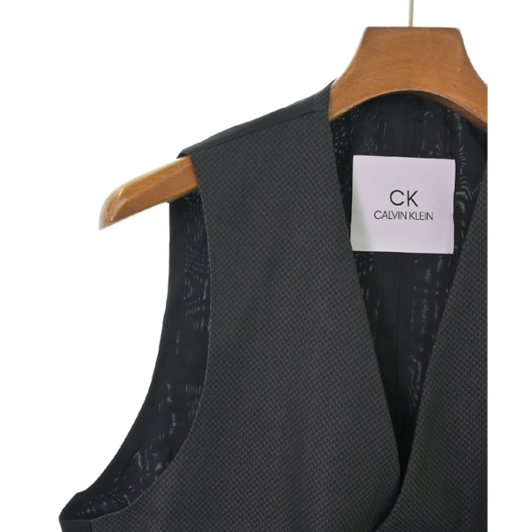 CK CALVIN KLEIN ドレスシャツ 38(M位) グレー 【古着】【中古】 メンズのトップス(シャツ)の商品写真