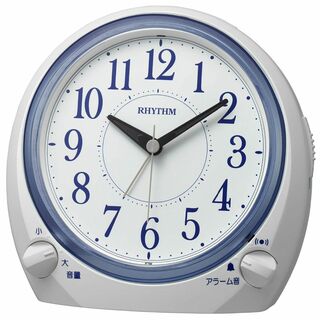 リズム(RHYTHM) 目覚まし時計 電子音/ベル音 2種類アラーム切換え可能 (置時計)