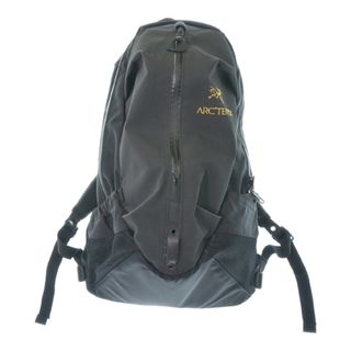 アークテリクス(ARC'TERYX)のARC'TERYX アークテリクス バックパック・リュック - 黒x黄 【古着】【中古】(バッグパック/リュック)