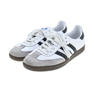 アディダス(adidas)のadidas アディダス スニーカー 26cm 白x黒 【古着】【中古】(スニーカー)