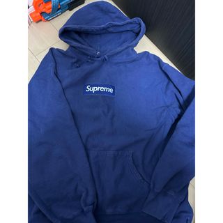 シュプリーム(Supreme)の激安XL！Supreme  21FW Box Logo パーカー紺色(パーカー)