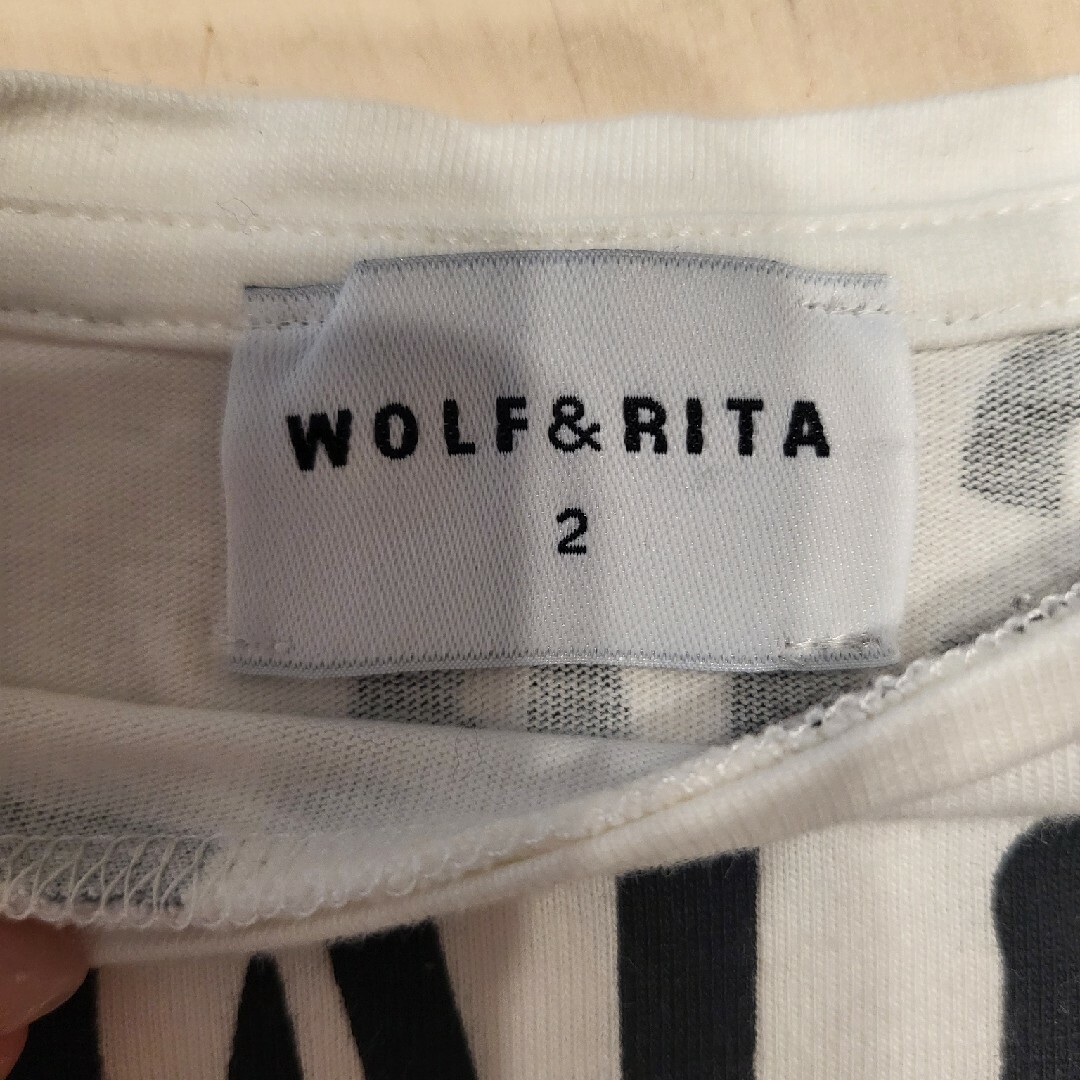 WOLF&RITA(ウォルフアンドリタ)のWOLF&RITA　シャツ　キッズ　美品　90サイズ キッズ/ベビー/マタニティのキッズ服男の子用(90cm~)(Tシャツ/カットソー)の商品写真