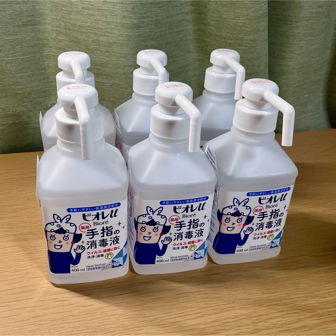 Biore(ビオレ)の【新品未使用】 ビオレu  薬用手指の消毒液 400ml 6本 キッズ/ベビー/マタニティの洗浄/衛生用品(その他)の商品写真