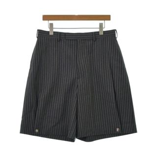 LITTLEBIG ショートパンツ 48(L位) グレーx黒(ストライプ) 【古着】【中古】(ショートパンツ)