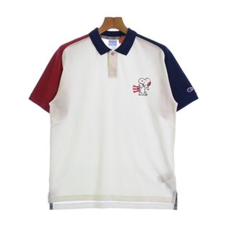 CHAMPION チャンピオン ポロシャツ L 白 【古着】【中古】