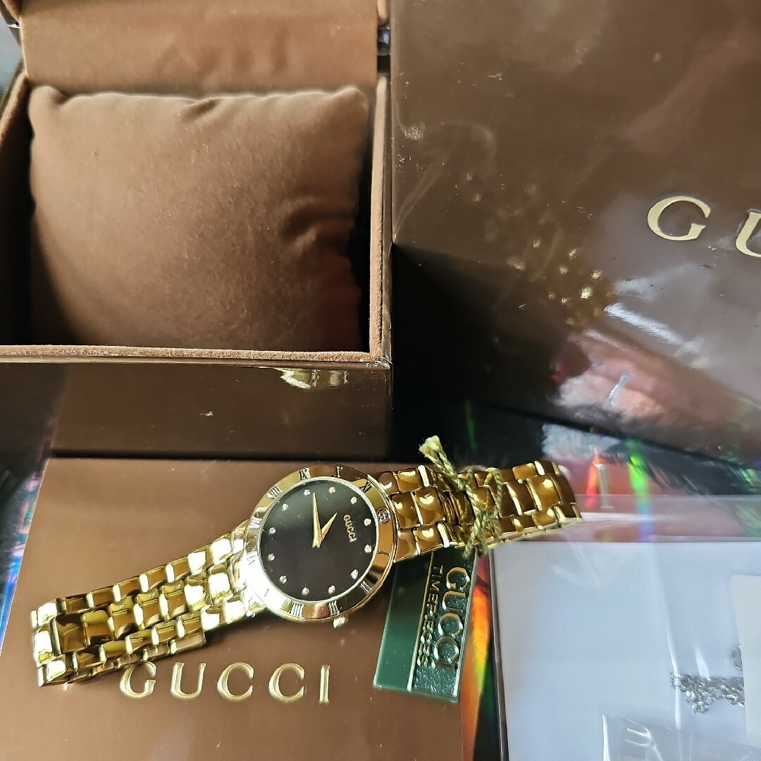 GUCCI - ☆【美品希少レア】グッチヴィンテージ3300.Mゴールド GUCCI - ☆【美品希少レア】グッチヴィンテージ3300.Mゴールド