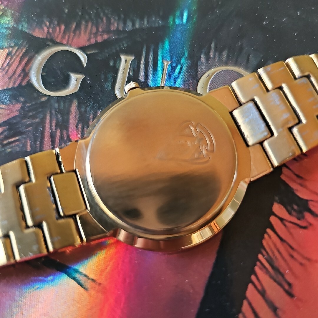 GUCCI - ☆【美品希少レア】グッチヴィンテージ3300.Mゴールド GUCCI - ☆【美品希少レア】グッチヴィンテージ3300.Mゴールド