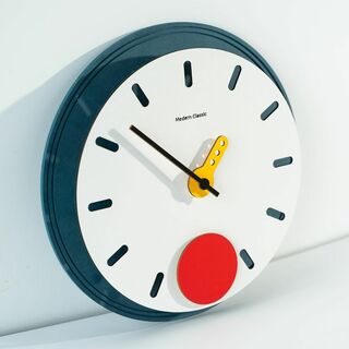 【色: レッドA1】掛け時計 振り子式 壁掛け時計 振り子時計 オシャレ おしゃ(置時計)