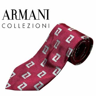 ARMANI COLLEZIONI - 海外レア古着　アルマーニ　コレツィオーニ　ネクタイ　イタリア製　シルク100%