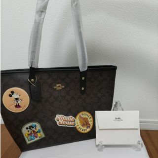 コーチ(COACH)のCOACH コーチ ディズニー シグネチャー トートバッグ ブラウン ミッキー(トートバッグ)