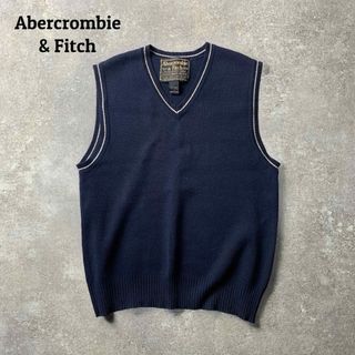 アバクロンビーアンドフィッチ(Abercrombie&Fitch)の希少【Abercrombie&Fitch】L アバクロ ニットベスト 90s(ベスト)