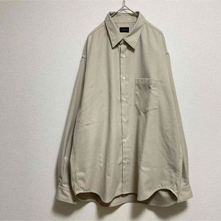 UNITED ARROWS green label relaxing - グリーンレーベルリラクシング　ジャストルーズレギュラーカラーシャツ　L ベージュ