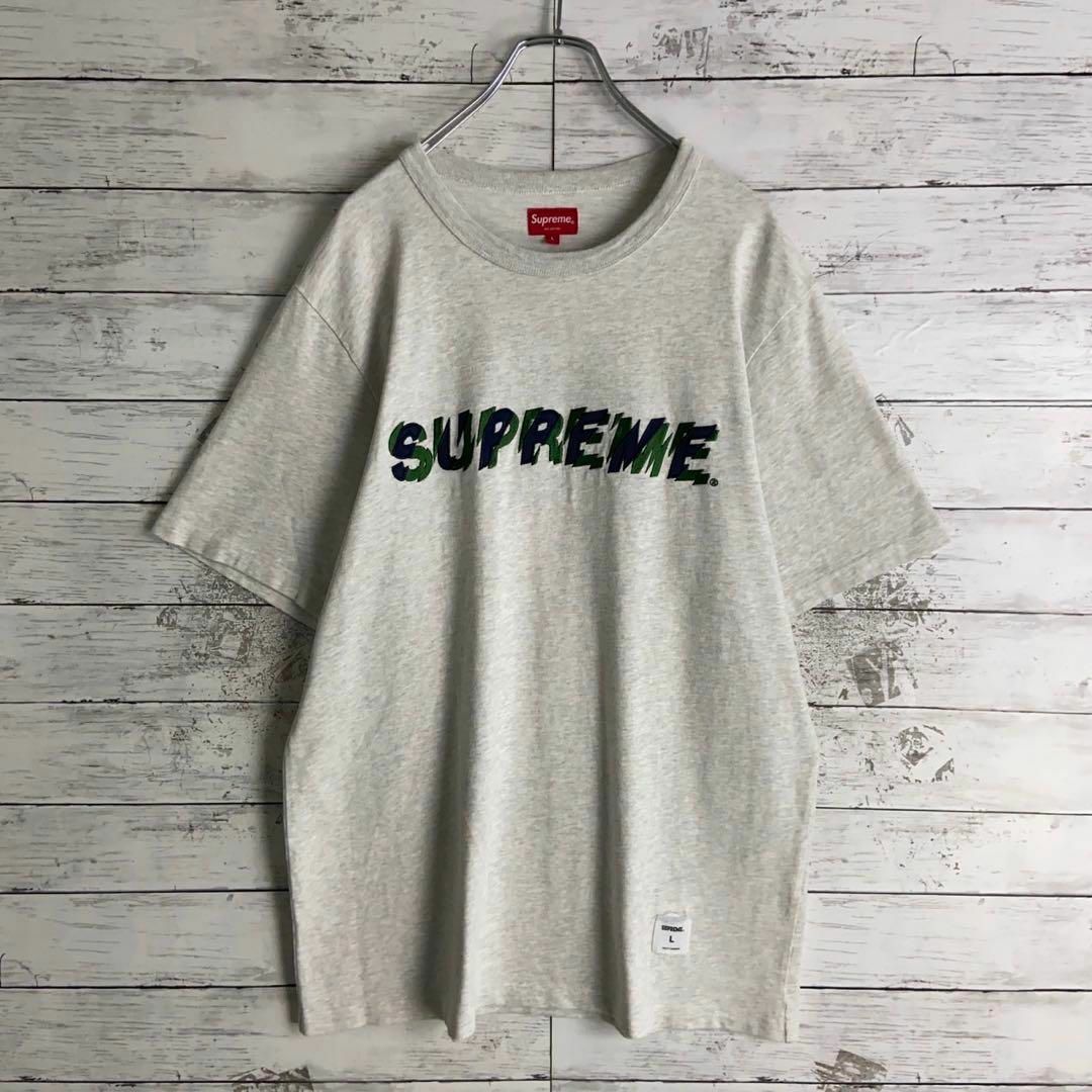 Supreme(シュプリーム)の9239【希少Lサイズ】シュプリーム☆刺繍ロゴ定番カラーtシャツ　入手困難　美品 メンズのトップス(Tシャツ/カットソー(半袖/袖なし))の商品写真