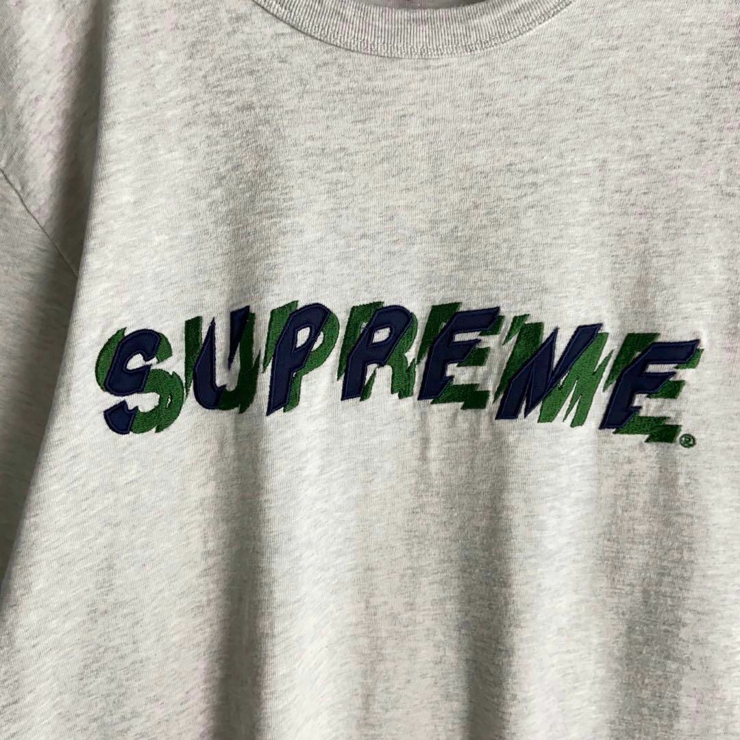 Supreme(シュプリーム)の9239【希少Lサイズ】シュプリーム☆刺繍ロゴ定番カラーtシャツ　入手困難　美品 メンズのトップス(Tシャツ/カットソー(半袖/袖なし))の商品写真