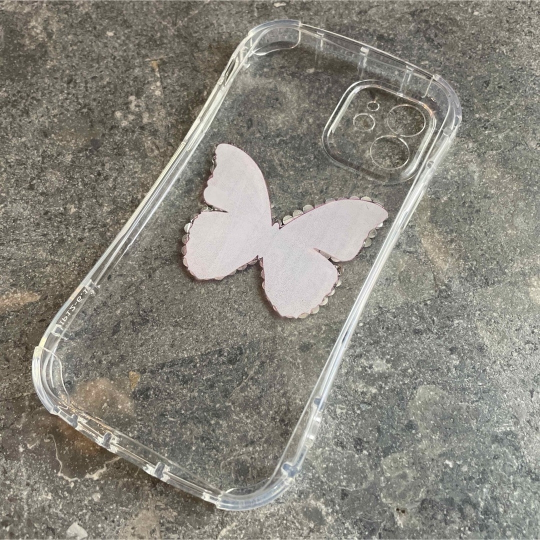 iPhone 12 ケース　蝶々柄　バタフライ柄　スマホケース スマホ/家電/カメラのスマホアクセサリー(iPhoneケース)の商品写真