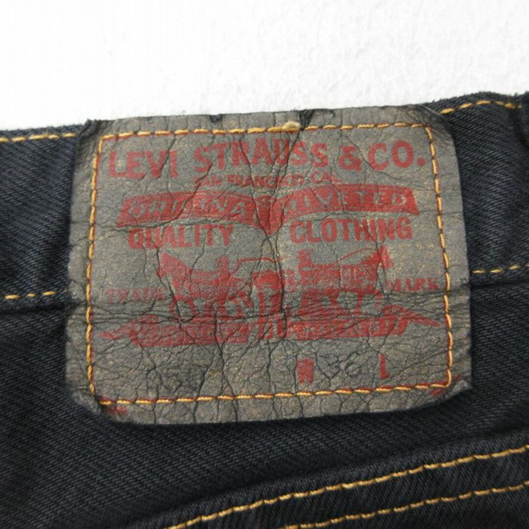 Levi's(リーバイス)のW37★古着 リーバイス Levis 550 ショート パンツ ショーツ メンズ コットン 黒 ブラック デニム 24apr20 中古 ボトムス 短パン ショーパン ハーフ メンズのパンツ(ワークパンツ/カーゴパンツ)の商品写真