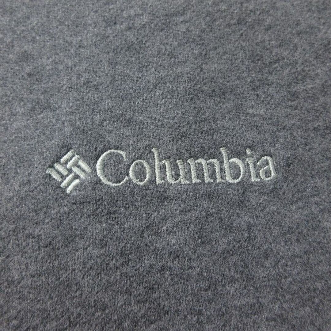 Columbia(コロンビア)のXL★古着 コロンビア COLUMBIA 長袖 スウェット メンズ 00年代 00s ワンポイントロゴ クルーネック 濃グレー 霜降り 24apr20 中古 スエット トレーナー トップス メンズのトップス(パーカー)の商品写真