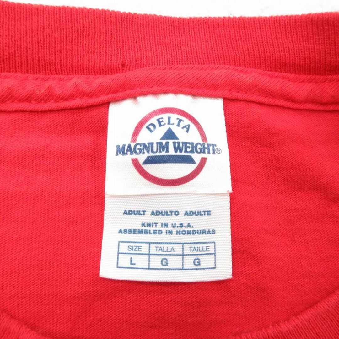 FILA(フィラ)のXL★古着 半袖 ビンテージ Tシャツ メンズ 00年代 00s MLB フィラデルフィアフィリーズ ワールドシリーズ コットン クルーネック 赤 レッド メジャーリーグ ベースボール 野球 24apr20 中古 メンズのトップス(Tシャツ/カットソー(半袖/袖なし))の商品写真