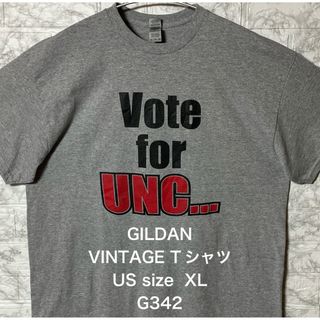 ギルタン(GILDAN)の【レア】US古着 ビッグサイズ XLsize GILDAN グレーTシャツ(Tシャツ/カットソー(半袖/袖なし))