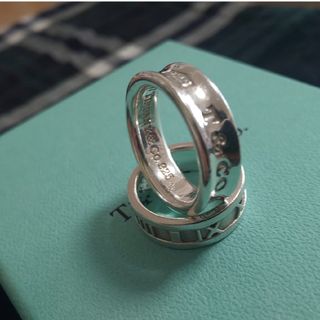 ティファニー(Tiffany & Co.)のティファニー 1837 アトラス シルバー925 リング 13号8号 2個セット(リング(指輪))