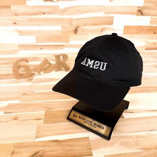 ニューエラー(NEW ERA)のレア【ニューエラ×カリフォークス】限定コラボ USMA キャップ 黒×グレー(キャップ)