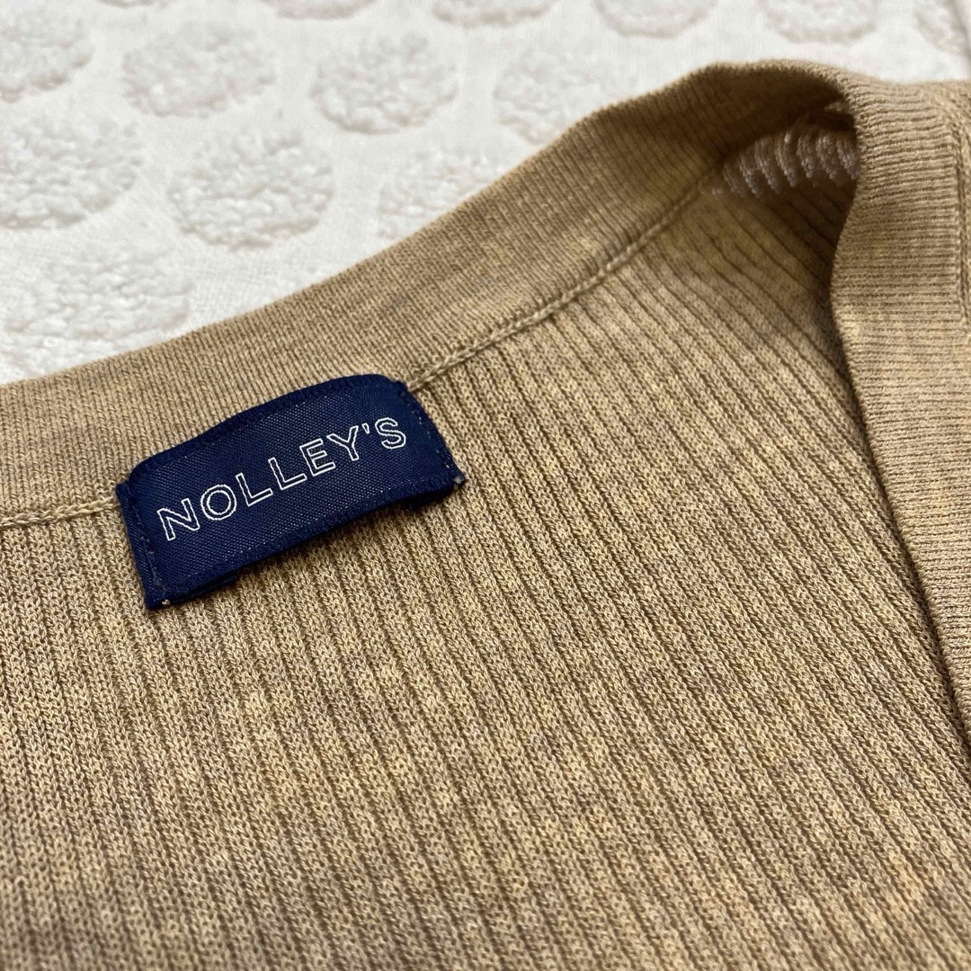 NOLLEY'S(ノーリーズ)のNOLLEY'S アイスコットン５分袖リブカーディガン レディースのトップス(カーディガン)の商品写真