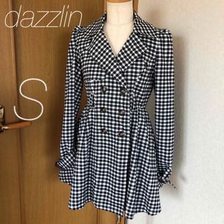 ダズリン(dazzlin)の【美品】ダズリン　ギンガムチェック　コート　(トレンチコート)