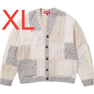 シュプリーム(Supreme)のSupreme Patchwork Cable Knit Cardigan XL(カーディガン)